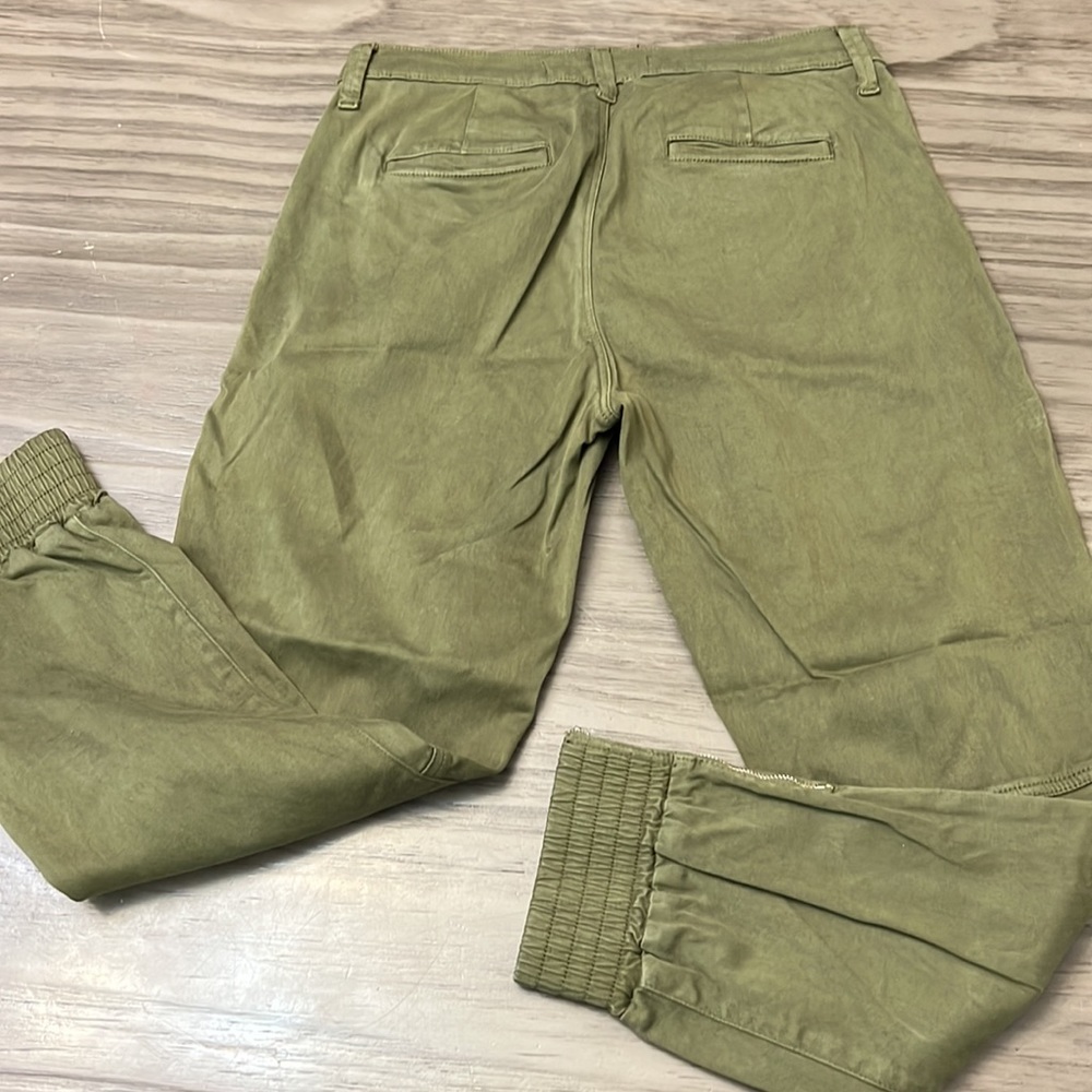 J BRAND ARKIN GREEN ZIP ANKLE UTILITY JOGGER PANTS SIZE 26 - Picture 11 of 16